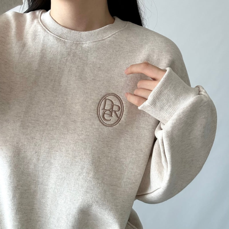 Pastel Deer - Korean Women Fashion - #vintageinspired - Logo Crop Sweatshirt - 4