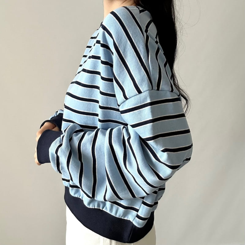 Multi Stripe Sweatshirt by Pastel Deer for Women - view 3