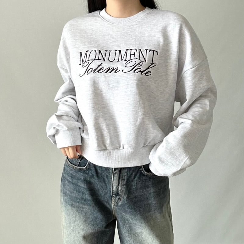 Monu Crop Sweatshirt by Pastel Deer for Women - view 2