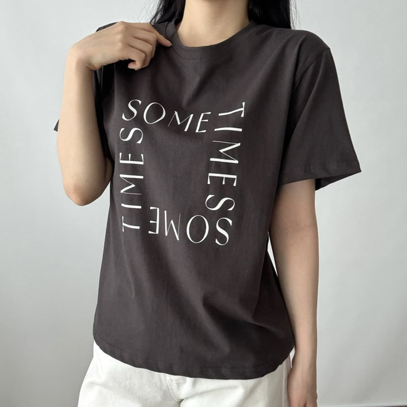 Pastel Deer - Korean Women Fashion - #momslook - Sometimes Short Sleeve Tee - 4