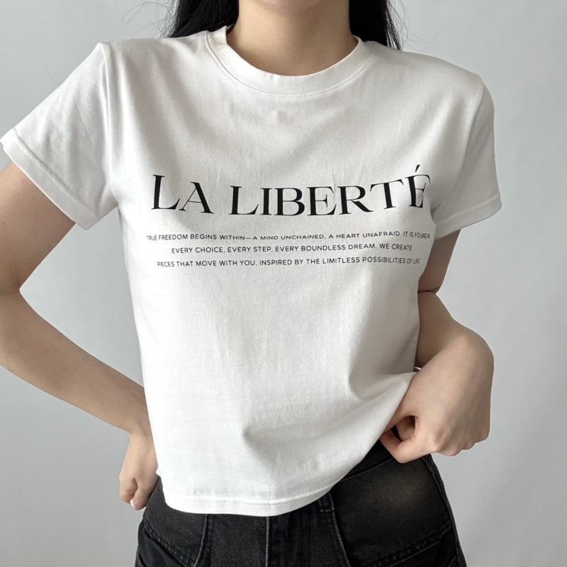 Pastel Deer - Korean Women Fashion - #momslook - Rivee Modal Crop Short Sleeve Tee - 4