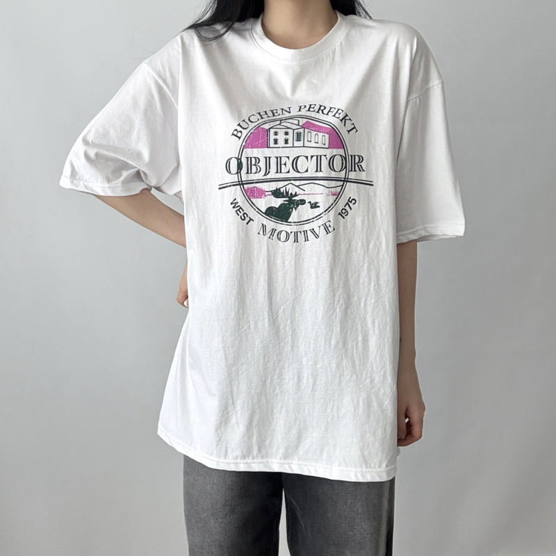 Pastel Deer - Korean Women Fashion - #momslook - Ove Box Short Sleeve Tee - 4