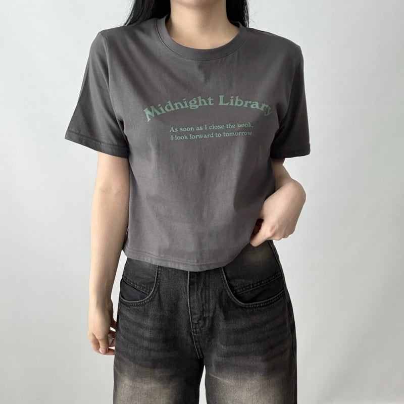 Pastel Deer - Korean Women Fashion - #womensfashion - Midnight Short Sleeve Tee - 2