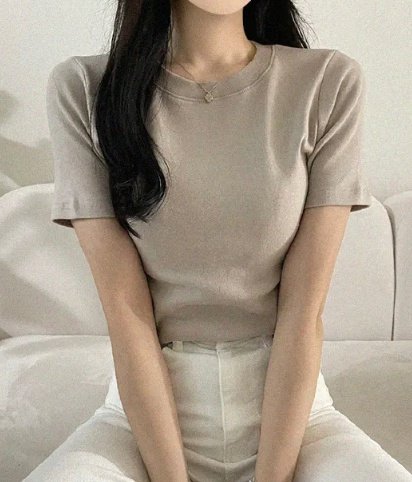 Pastel Deer - Korean Women Fashion - #momslook - Pudding Short Sleeve Tee - 4