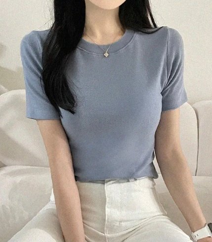 Pastel Deer - Korean Women Fashion - #womensfashion - Pudding Short Sleeve Tee - 6