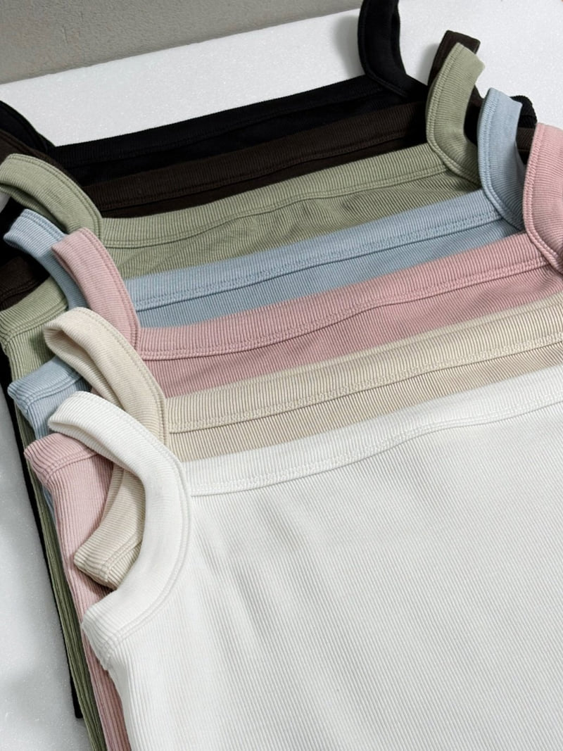 Pastel Deer - Korean Women Fashion - #womensfashion - Kiko Ribbed Sleeveless - 3