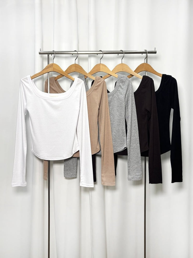 Pastel Deer - Korean Women Fashion - #womensfashion - Hug Square Long Sleeve Tee - 8