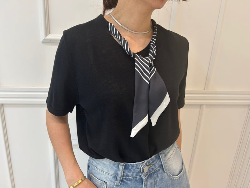Pearls room - Korean Women Fashion - #momslook - Scarf Knit - 8