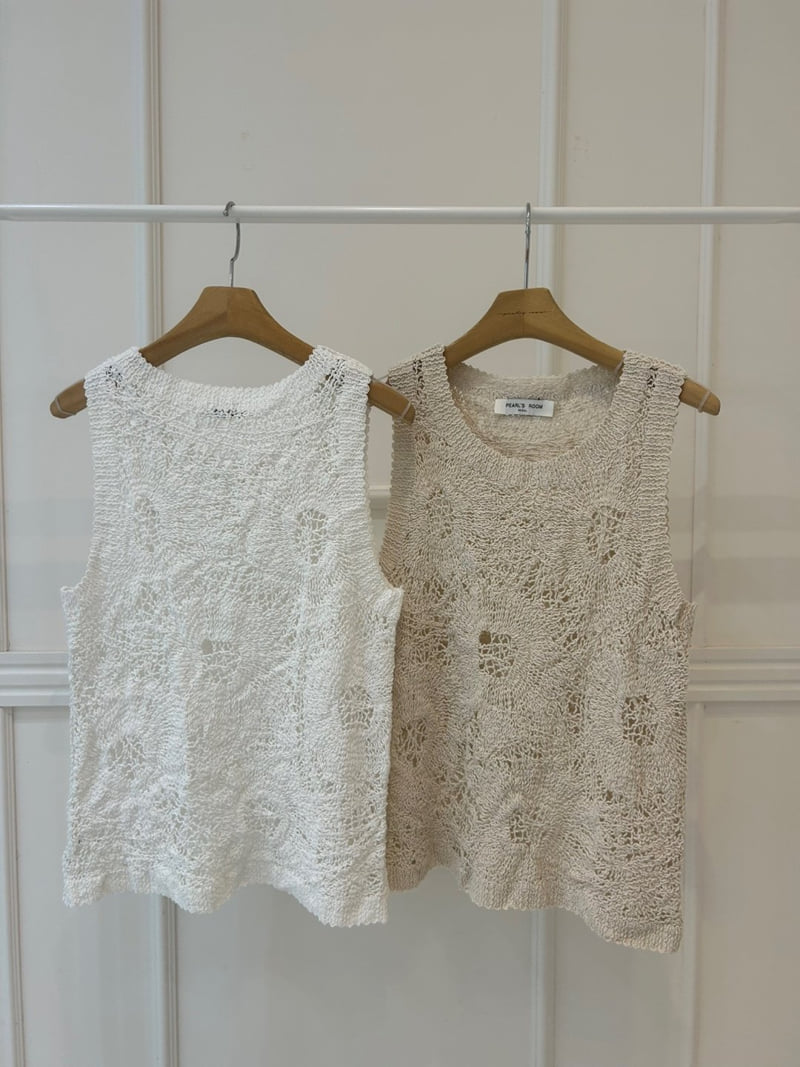 Pearls room - Korean Women Fashion - #momslook - Circle Sleeveless - 10