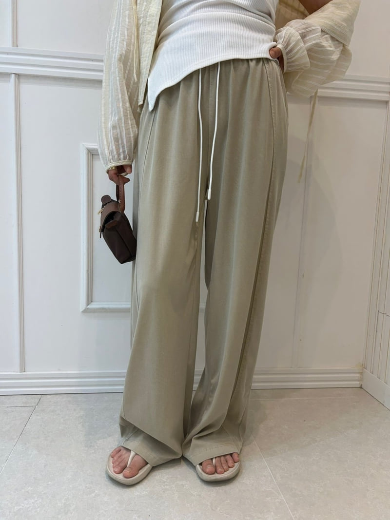 Pearls room - Korean Women Fashion - #momslook - Pigment Slacks - 11