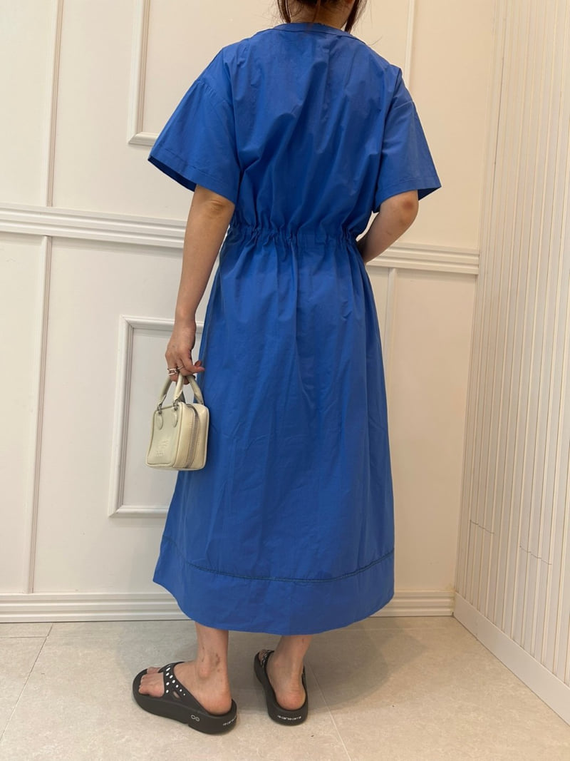 Pearls room - Korean Women Fashion - #womensfashion - Pocket Strap One-piece - 6