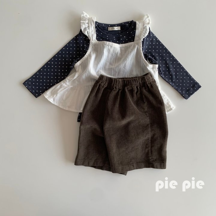 Pie - Korean Children Fashion - #childofig - Corduroy Bermuda Pants - 8