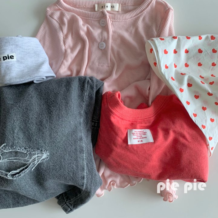 Pie - Korean Children Fashion - #childofig - Pie Pigment Short-sleeve Tee - 4