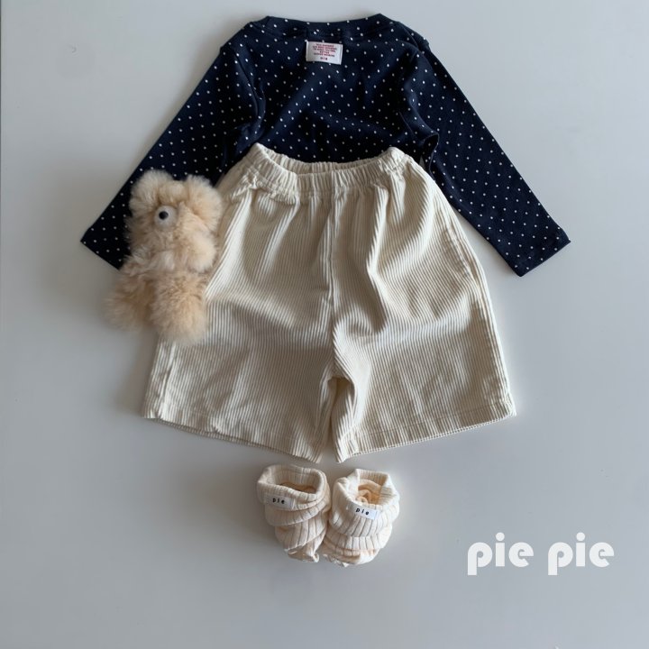 Pie - Korean Children Fashion - #fashionkids - Corduroy Bermuda Pants - 12