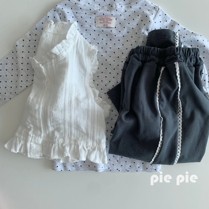 Pie - Korean Children Fashion - #discoveringself - Danaa Frill Vest - 4