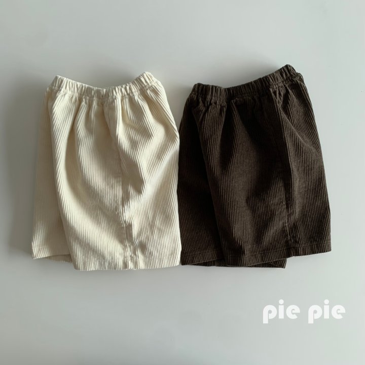 Pie - Korean Children Fashion - #kidzfashiontrend - Corduroy Bermuda Pants