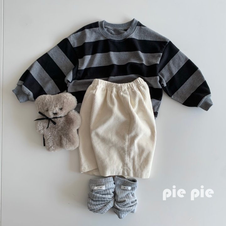 Pie - Korean Children Fashion - #littlefashionista - Corduroy Bermuda Pants - 4