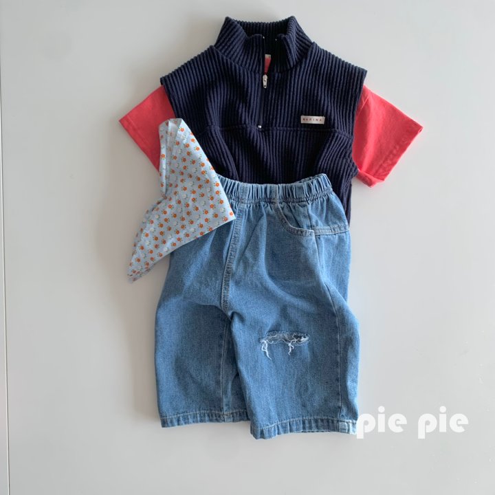 Pie - Korean Children Fashion - #prettylittlegirls - Mayo Ribbed Vest - 10