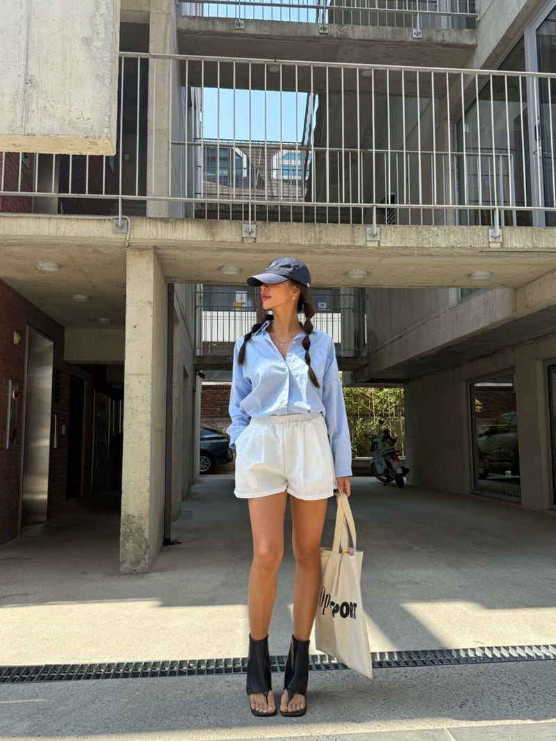 Queensmade - Korean Women Fashion - #momslook - Two Pintuck Shorts - 5