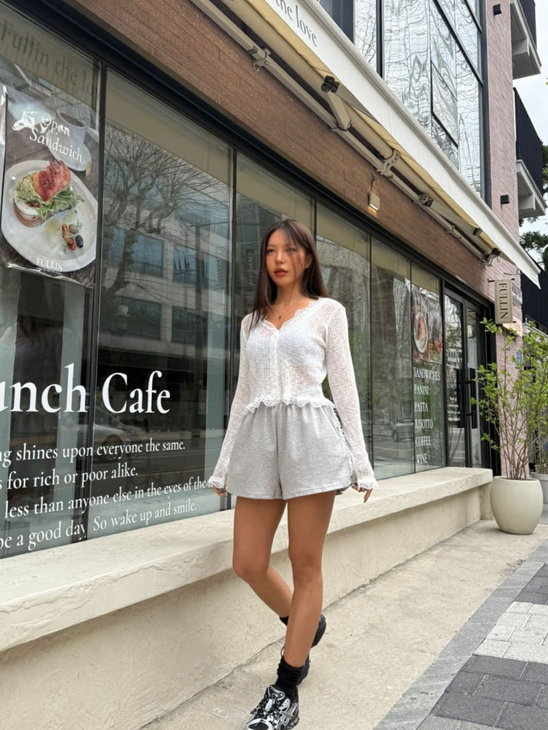 Queensmade - Korean Women Fashion - #momslook - Lace Shorts - 8
