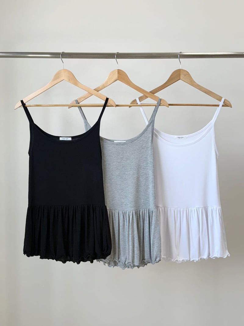 Queensmade - Korean Women Fashion - #momslook - Frill Span Sleeveless - 11