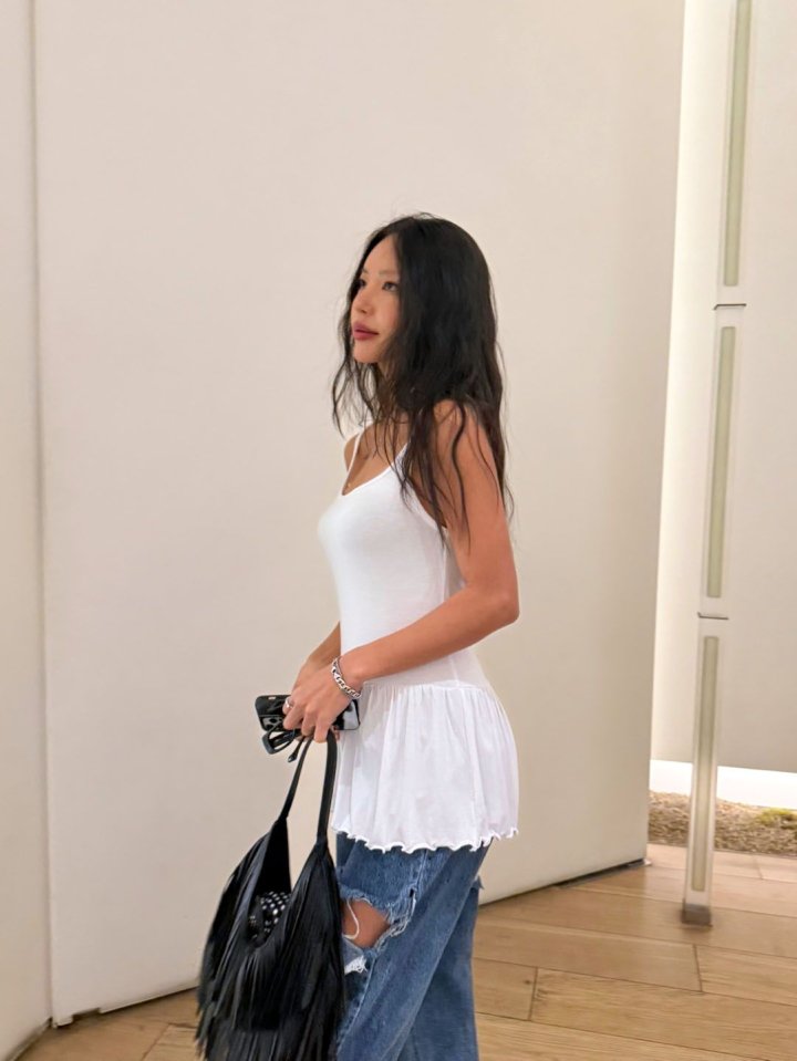 Queensmade - Korean Women Fashion - #momslook - Frill Span Sleeveless - 7