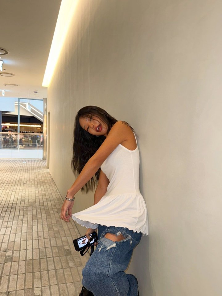 Queensmade - Korean Women Fashion - #momslook - Frill Span Sleeveless - 9