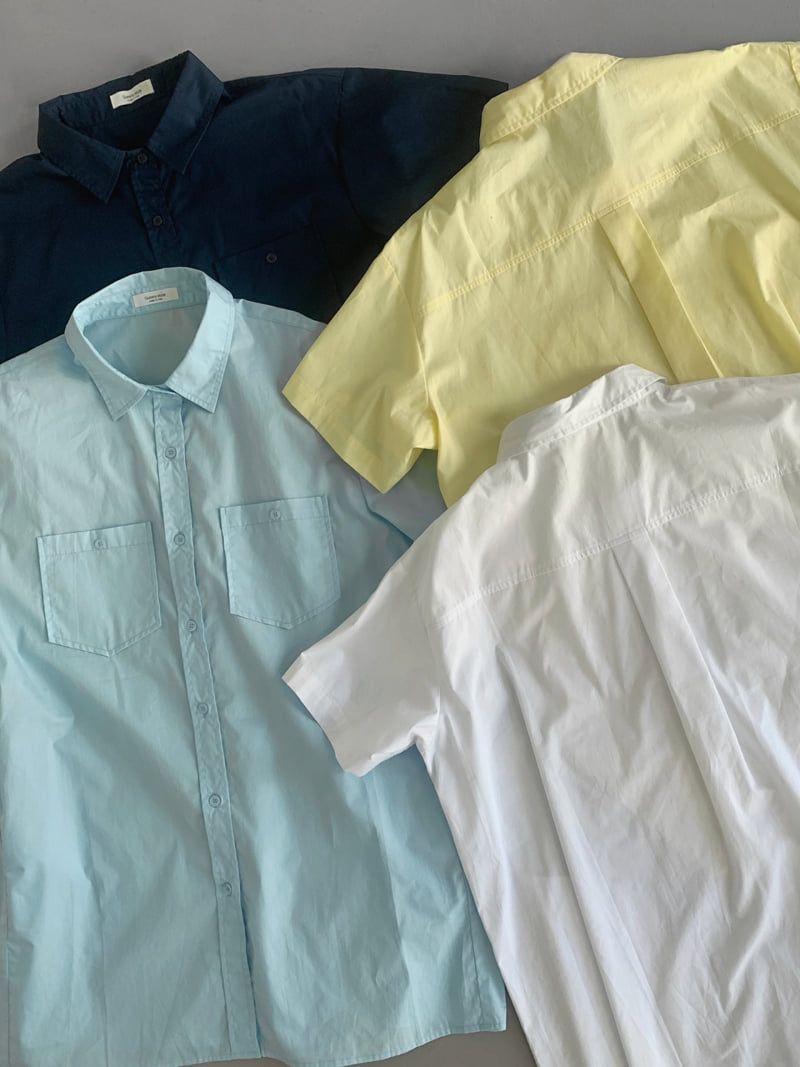 Queensmade - Korean Women Fashion - #momslook - Two Pocket Shirt One-piece - 3