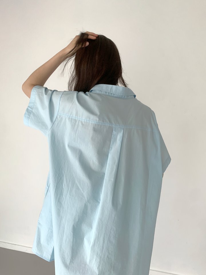 Queensmade - Korean Women Fashion - #momslook - Two Pocket Shirt One-piece - 9