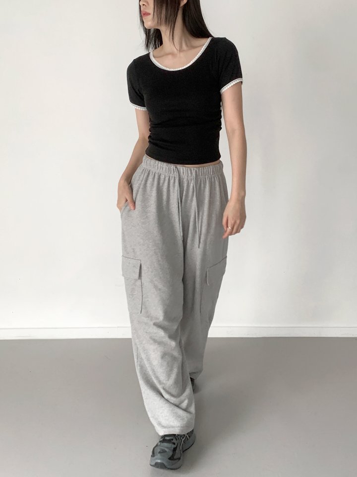 Queensmade - Korean Women Fashion - #momslook - Jane Shirring Tee - 4