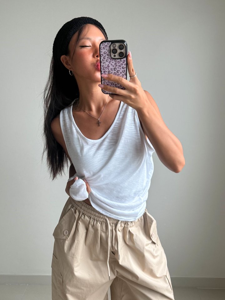 Queensmade - Korean Women Fashion - #momslook - Beach Box Sleeveless - 12
