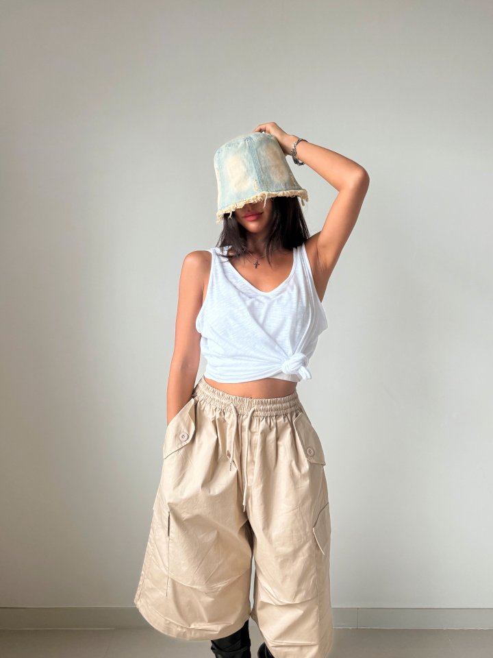 Queensmade - Korean Women Fashion - #momslook - Beach Box Sleeveless - 8