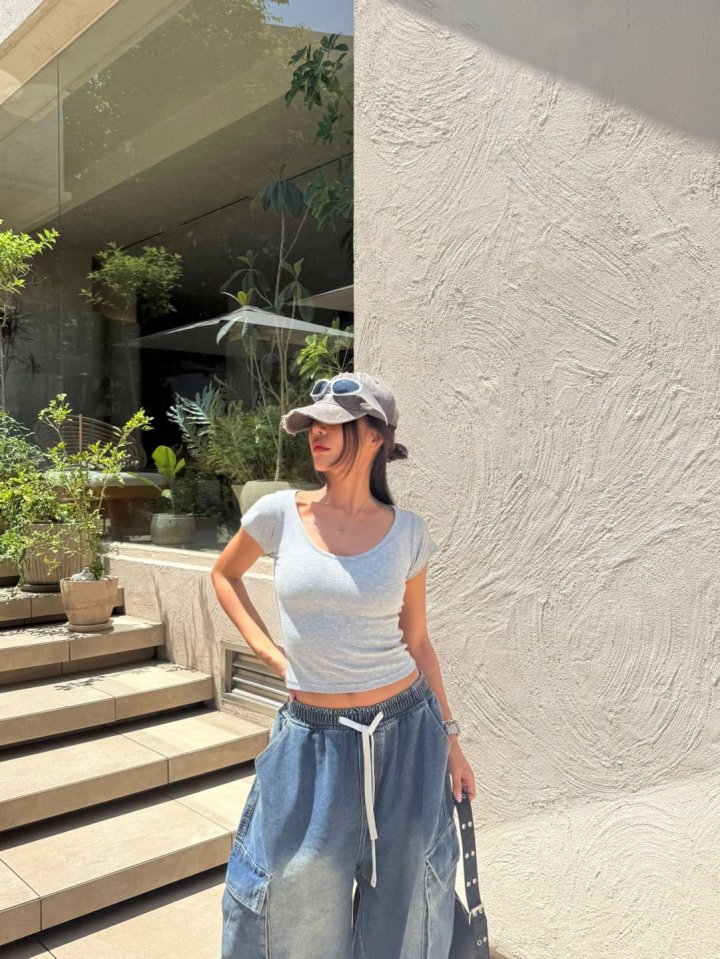 Queensmade - Korean Women Fashion - #pursuepretty - Day U-neck Tee - 7