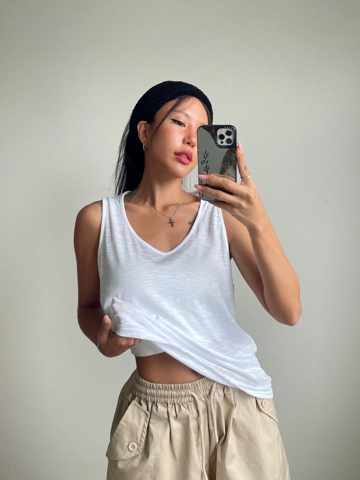 Queensmade - Korean Women Fashion - #restrostyle - Beach Box Sleeveless - 3