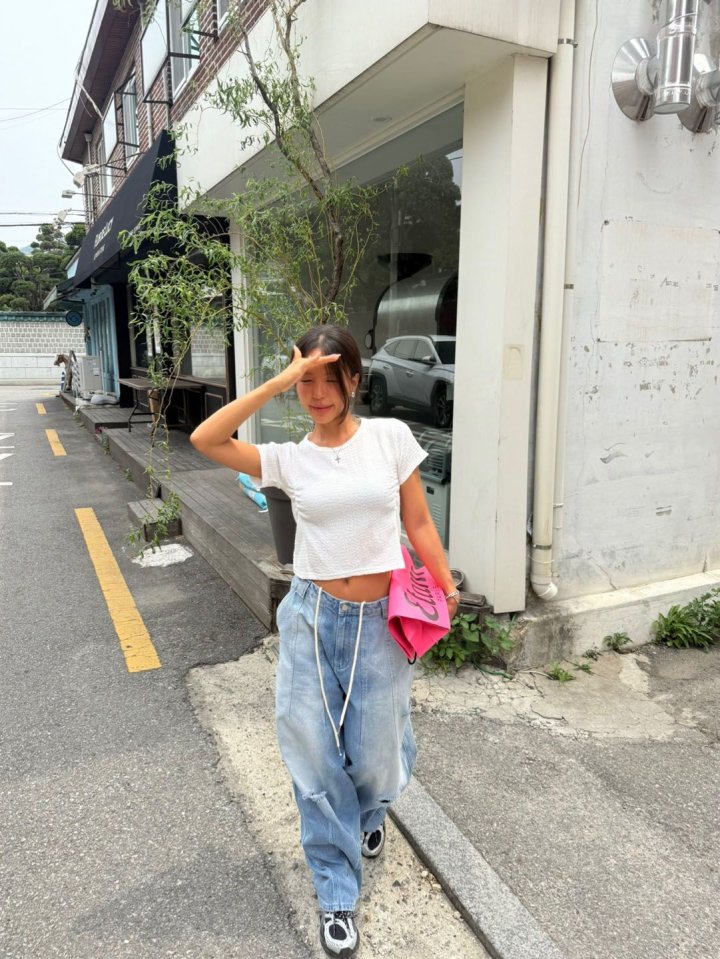 Tory Shirring Tee by Queensmade for Women - view 7