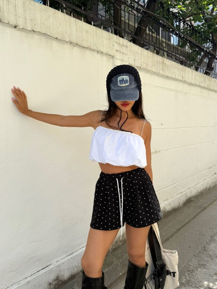 Queensmade - Korean Women Fashion - #shopsmall - Dot Pintuck Shorts - 7
