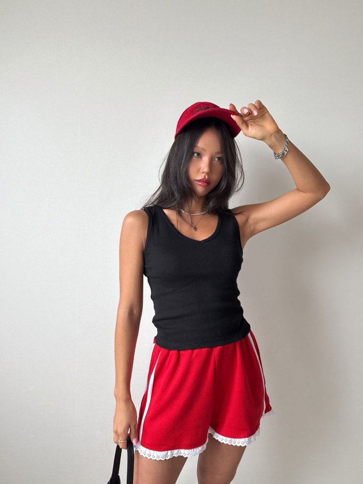 Queensmade - Korean Women Fashion - #vintageinspired - Wonder V-neck Sleeveless - 12