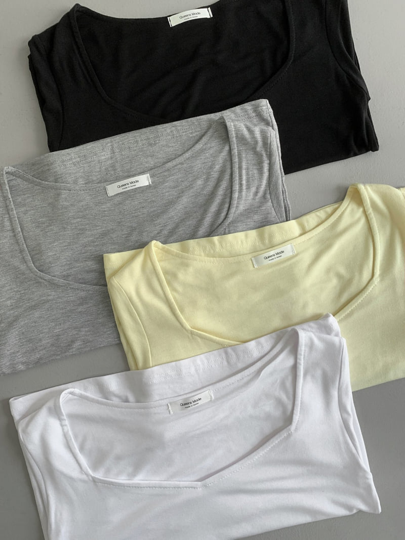Queensmade - Korean Women Fashion - #vintageinspired - Ringo Short Sleeve Tee - 10