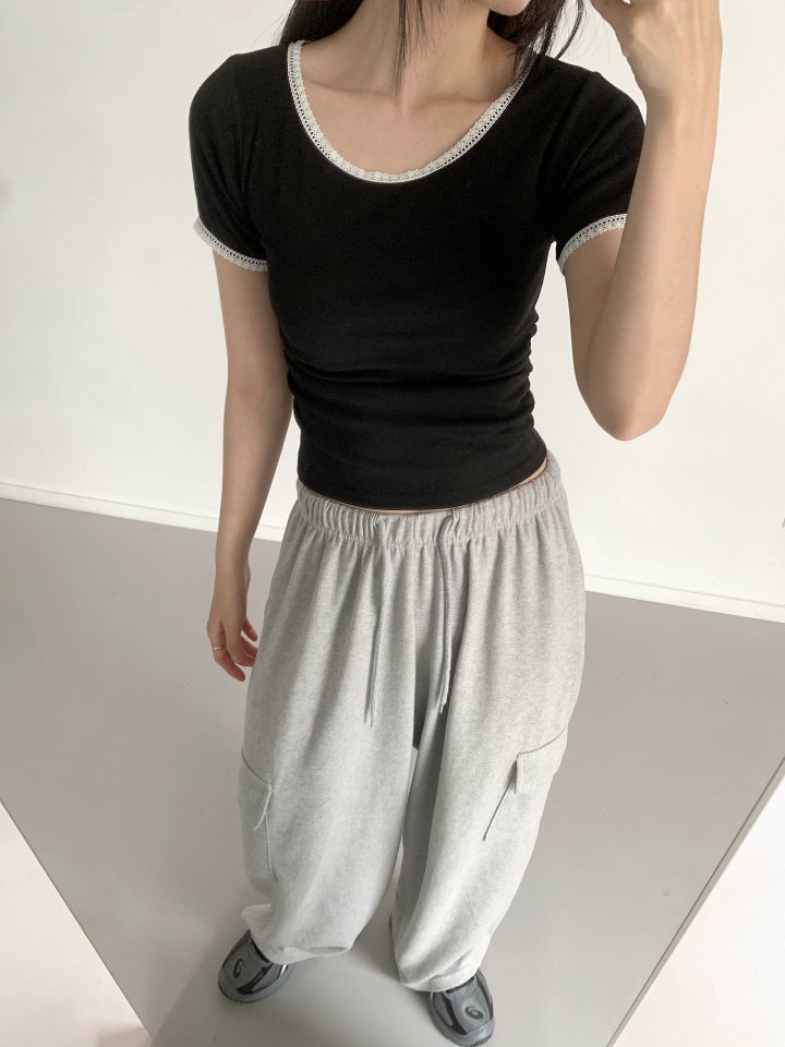 Queensmade - Korean Women Fashion - #vintageinspired - Jane Shirring Tee - 6