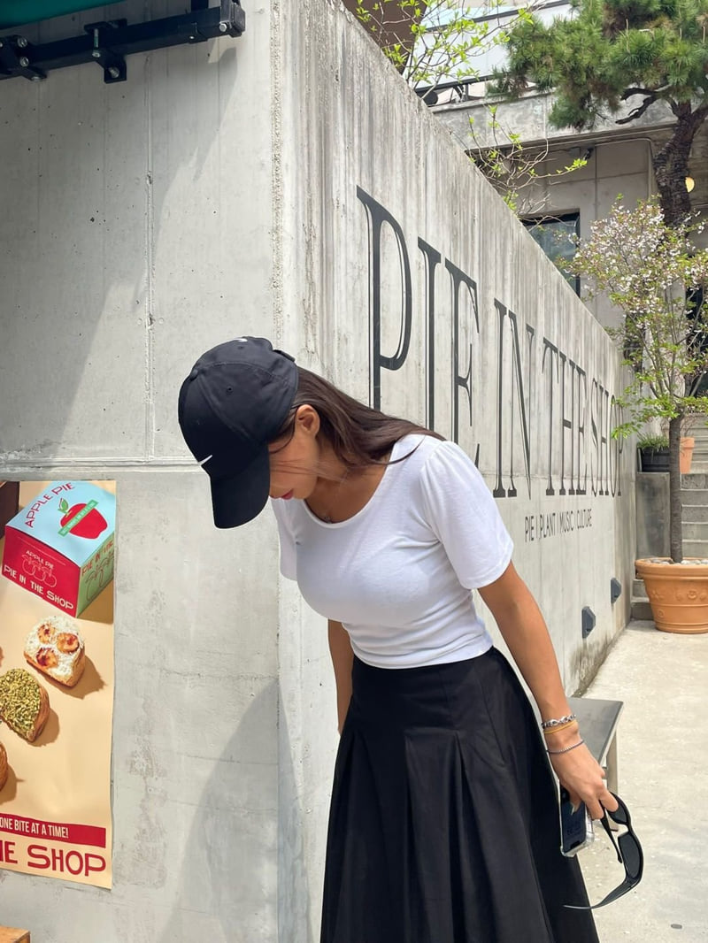 Queensmade - Korean Women Fashion - #womensfashion - Lauren Shirring Tee - 7