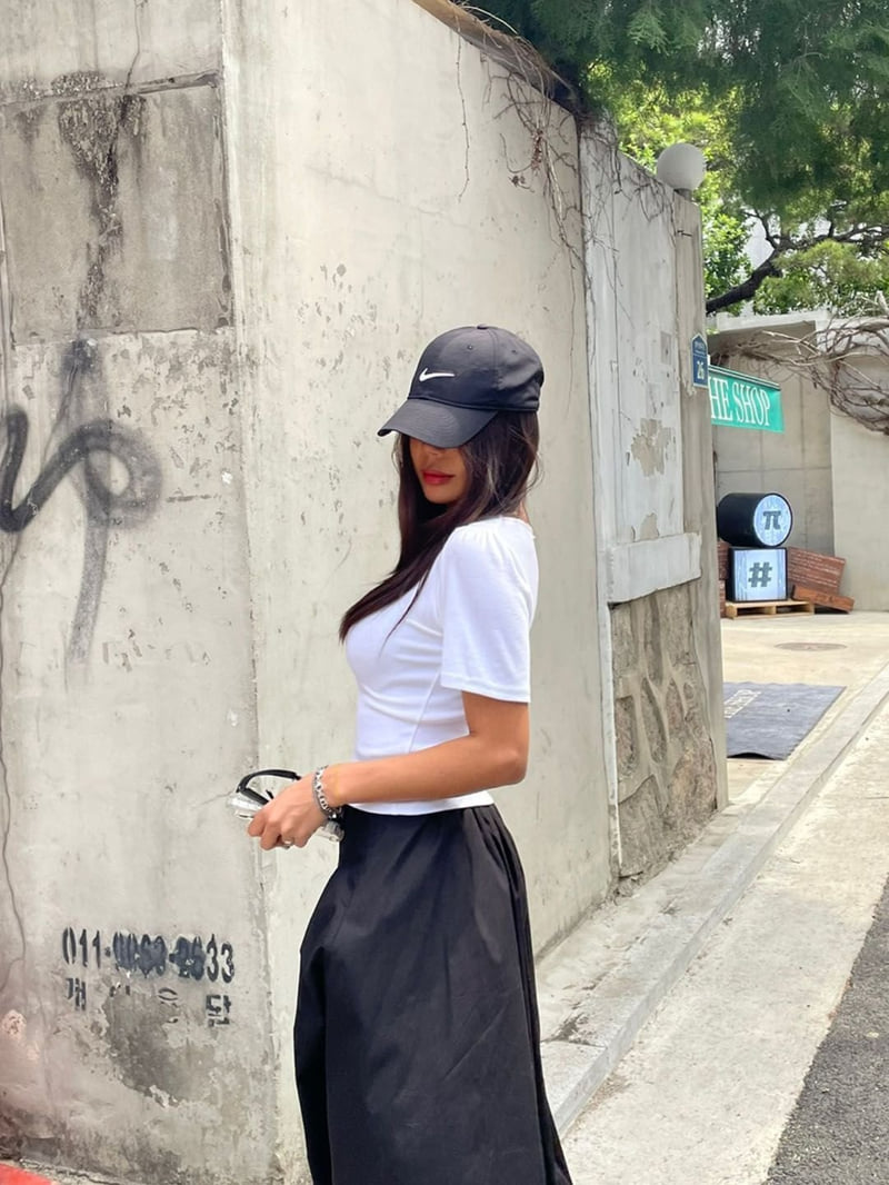 Queensmade - Korean Women Fashion - #womensfashion - Lauren Shirring Tee - 9