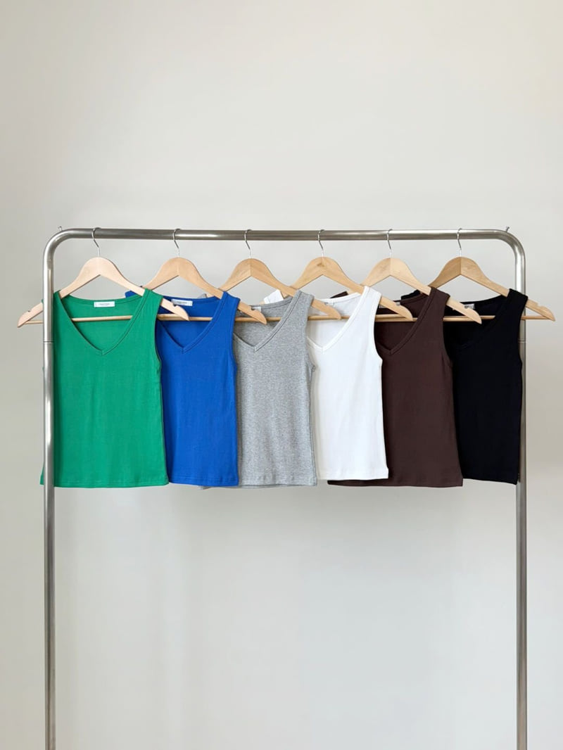 Queensmade - Korean Women Fashion - #womensfashion - Wonder V-neck Sleeveless