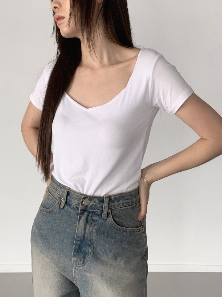 Queensmade - Korean Women Fashion - #womensfashion - Ringo Short Sleeve Tee - 3