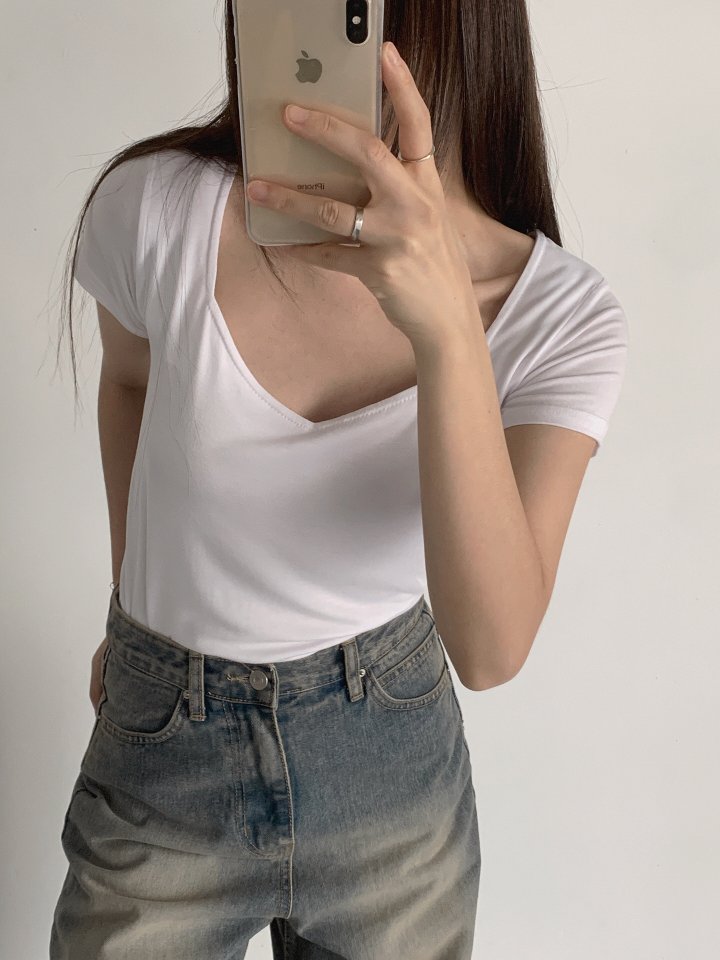 Queensmade - Korean Women Fashion - #womensfashion - Ringo Short Sleeve Tee - 5
