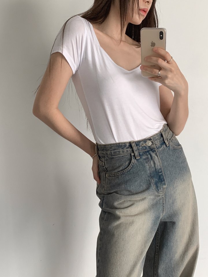 Queensmade - Korean Women Fashion - #womensfashion - Ringo Short Sleeve Tee - 9