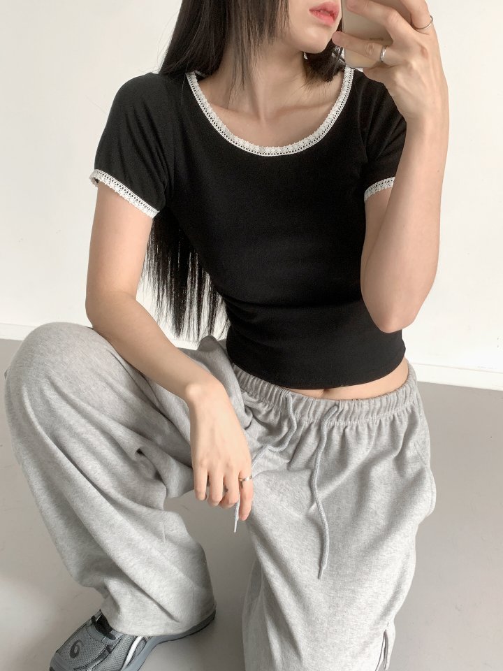Queensmade - Korean Women Fashion - #womensfashion - Jane Shirring Tee