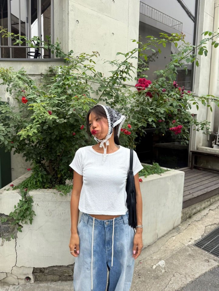 Tory Shirring Tee by Queensmade for Women - view 2