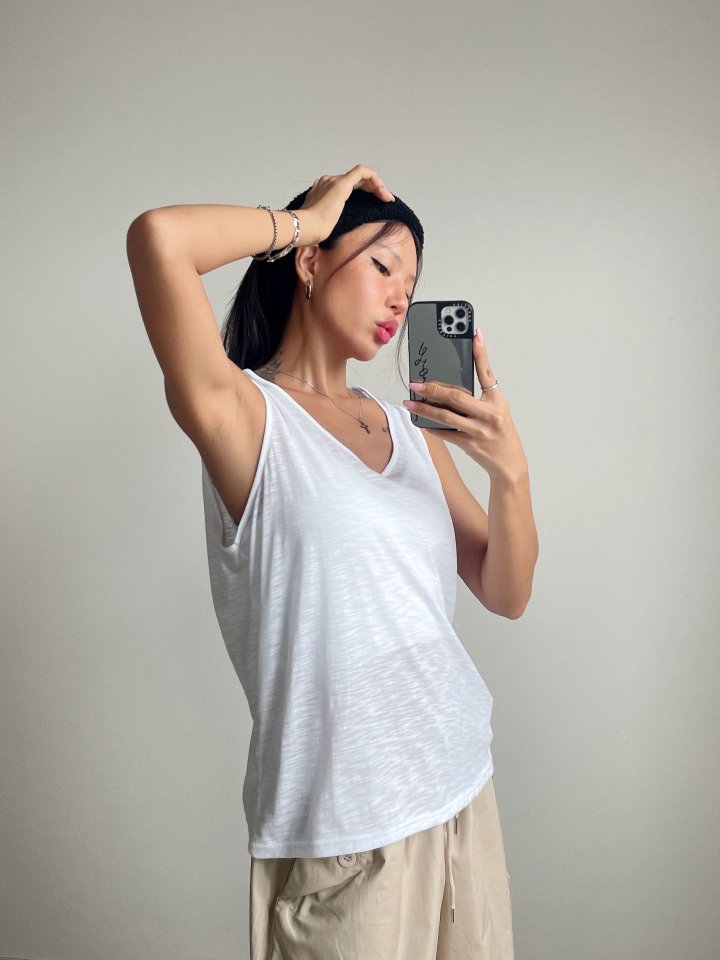 Queensmade - Korean Women Fashion - #womensfashion - Beach Box Sleeveless - 11