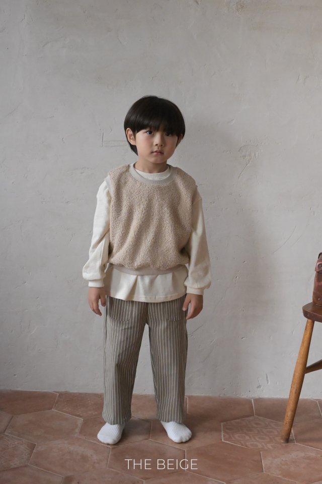 The Beige - Korean Baby Fashion - #babyboutique - Pocket Cotton Pants - 6