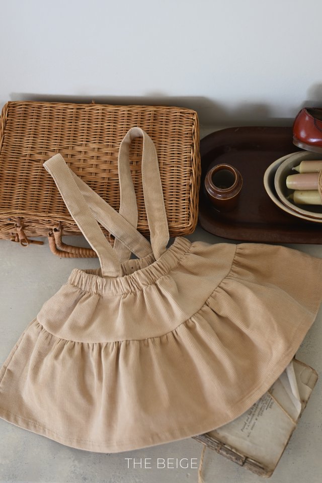 The Beige - Korean Baby Fashion - #babyboutique - Suspender Layered Skirt - 3